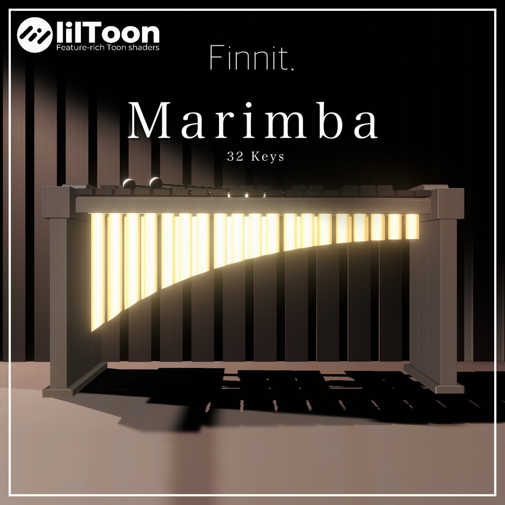 【 VRChat想定 】マリンバ / Marimba ( モデル )