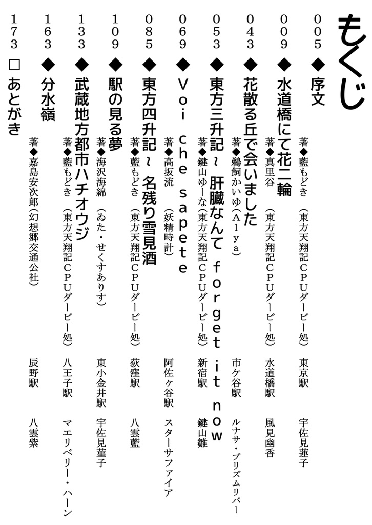 東方中央線合同 ~日本の愉快な鉄路~