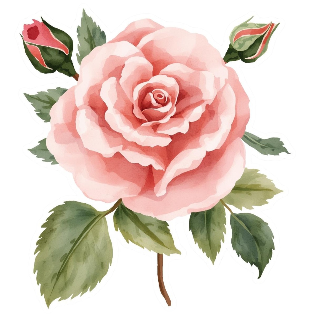 さしいパステル 花のかわいいクリップアート 20点セット【PNG・透過背景】