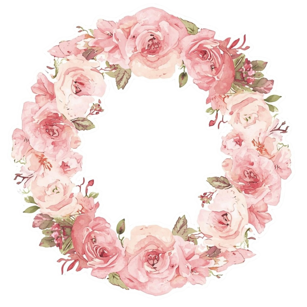 さしいパステル 花のかわいいクリップアート 20点セット【PNG・透過背景】