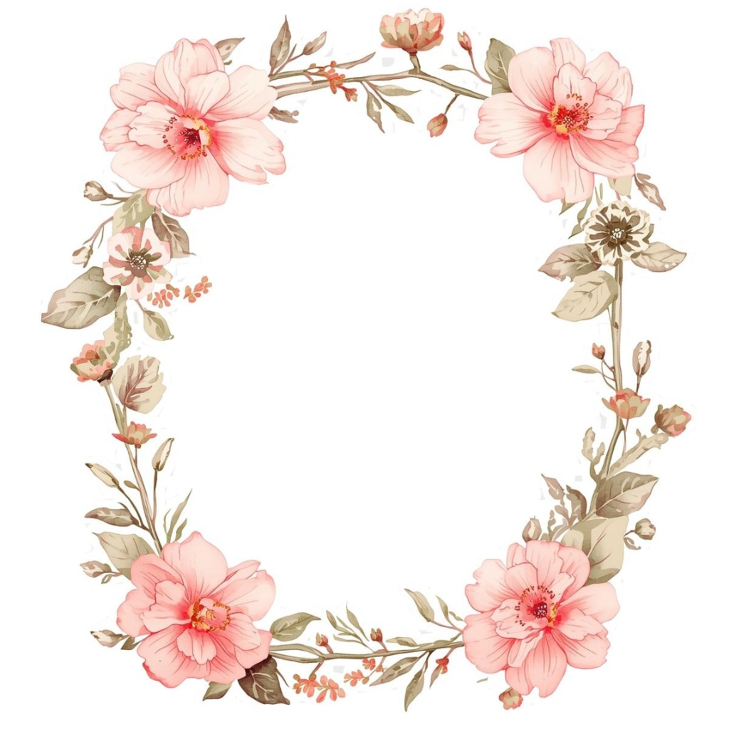 さしいパステル 花のかわいいクリップアート 20点セット【PNG・透過背景】