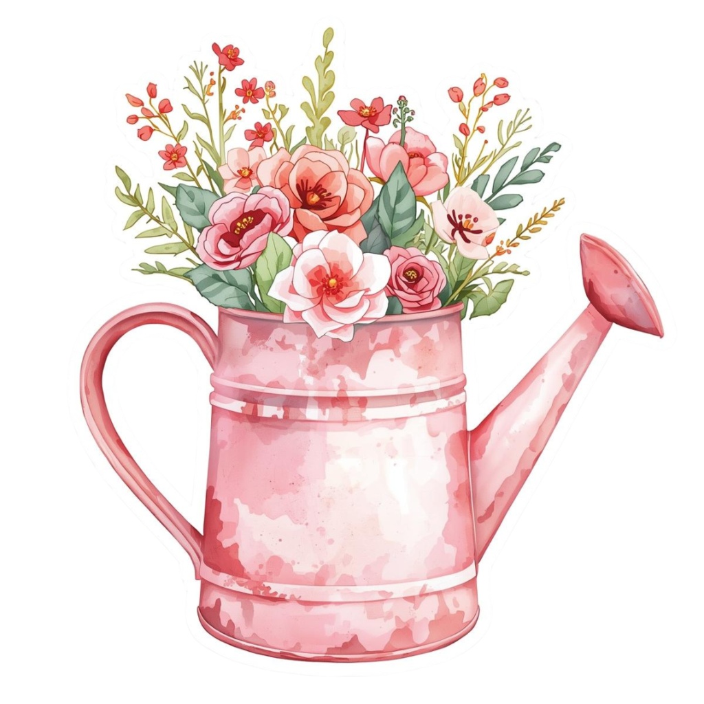 さしいパステル 花のかわいいクリップアート 20点セット【PNG・透過背景】