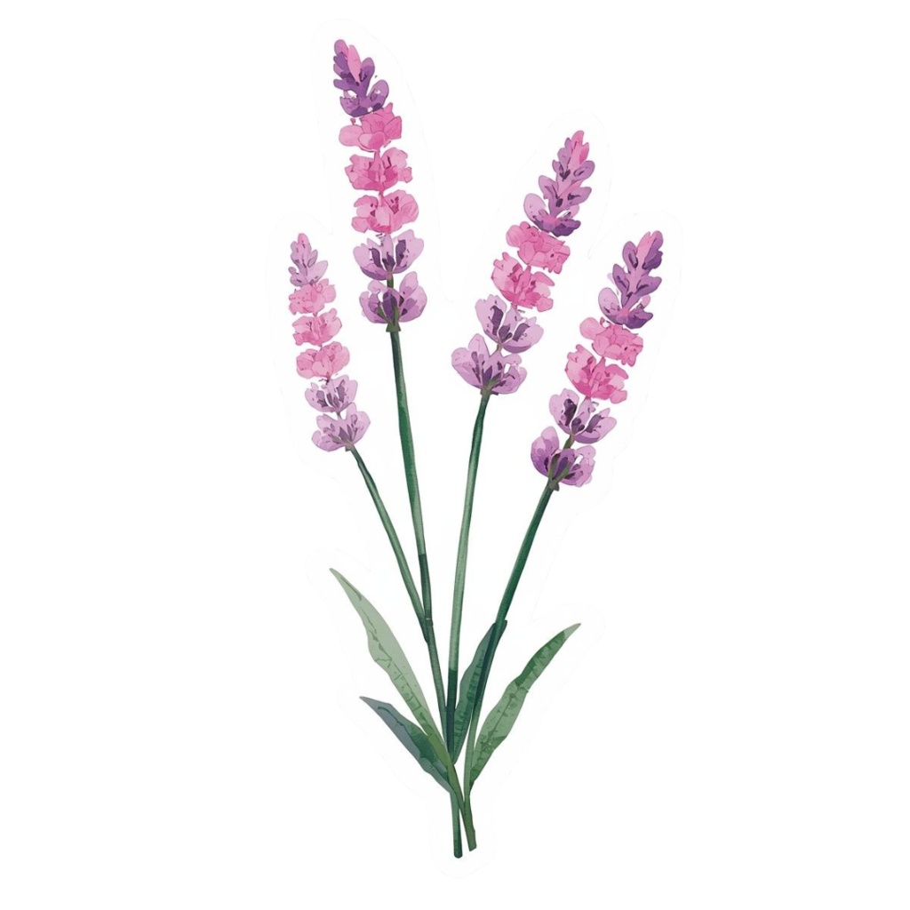 さしいパステル 花のかわいいクリップアート 20点セット【PNG・透過背景】