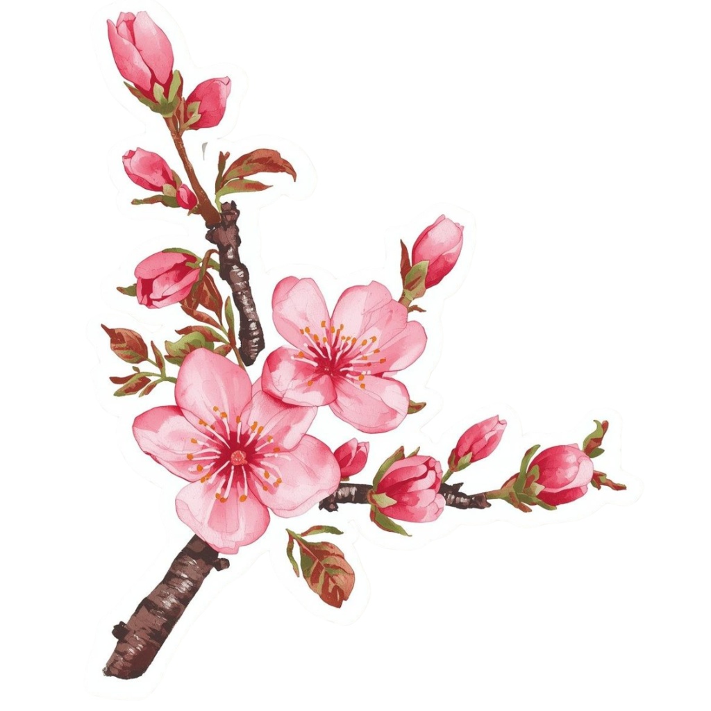 さしいパステル 花のかわいいクリップアート 20点セット【PNG・透過背景】