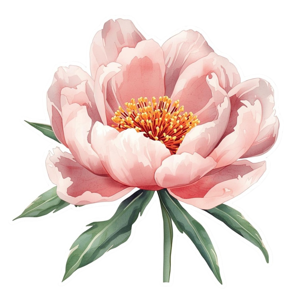 さしいパステル 花のかわいいクリップアート 20点セット【PNG・透過背景】