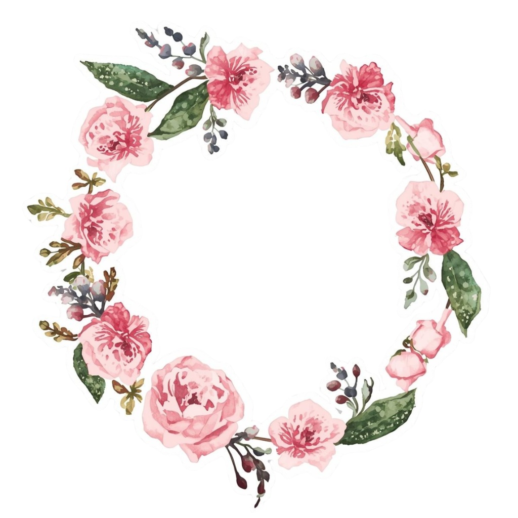 さしいパステル 花のかわいいクリップアート 20点セット【PNG・透過背景】