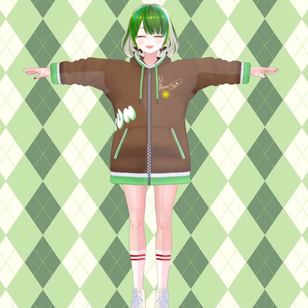 きりくんファングッズ くまさんパーカー