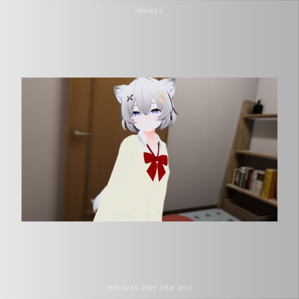 【アッシュ向け(セフィラ共通)】ギャル風制服&ルーズソックスセット