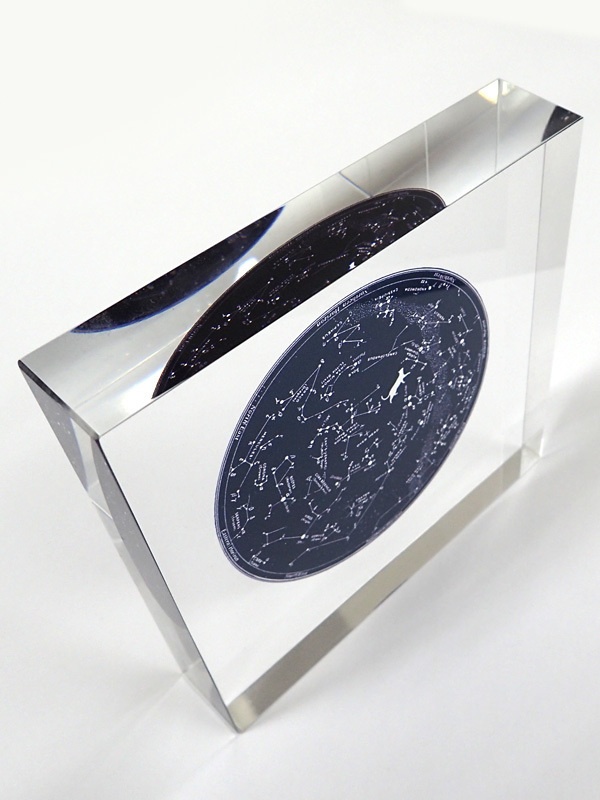 星図を散歩する猫 アクリルブロック