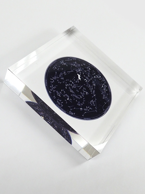 星図を散歩する猫 アクリルブロック