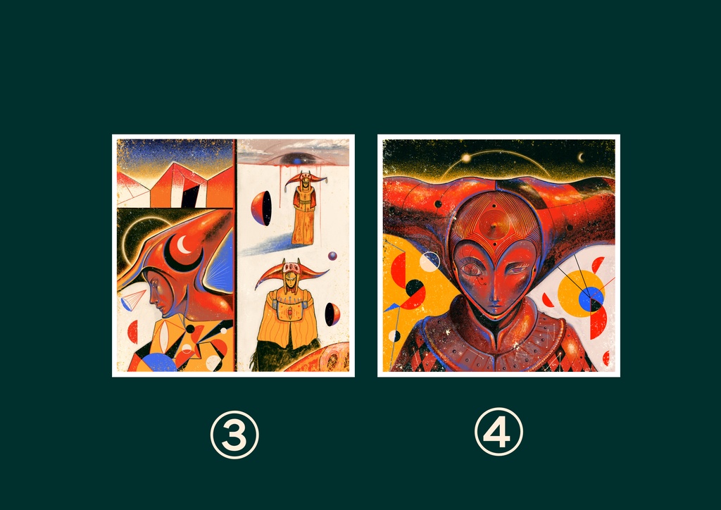 正方形ポストカード