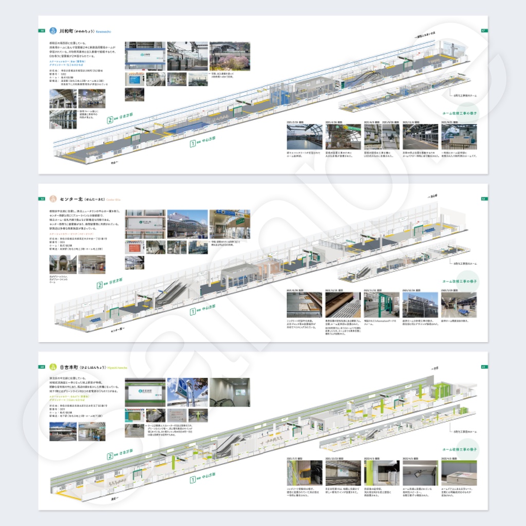 グリーンラインの駅を見よう