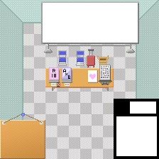pictSQUAREショップ背景画像3色　大看板付き