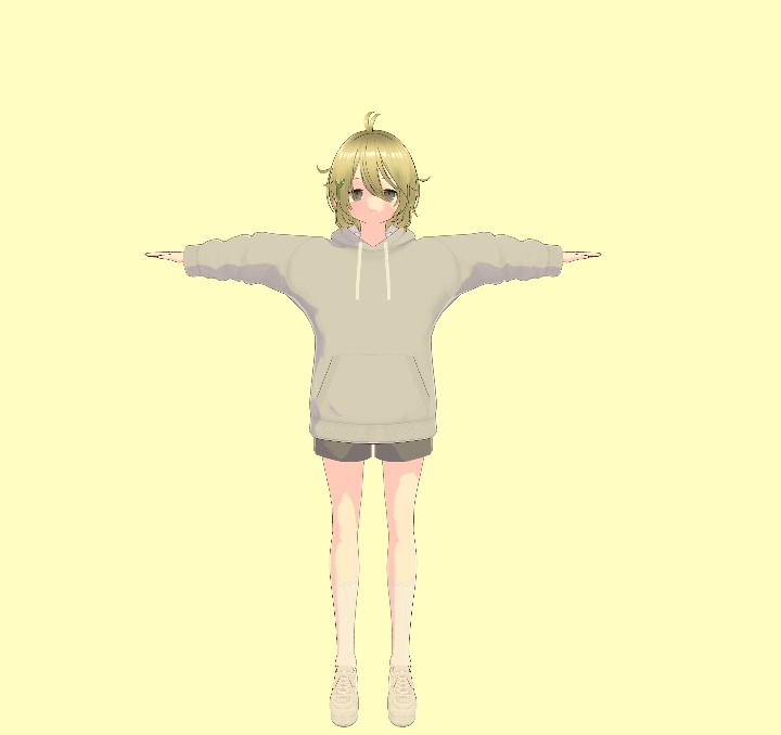 『オリジナル3Dモデル』 ユノ / yuno ( Vroid製 )