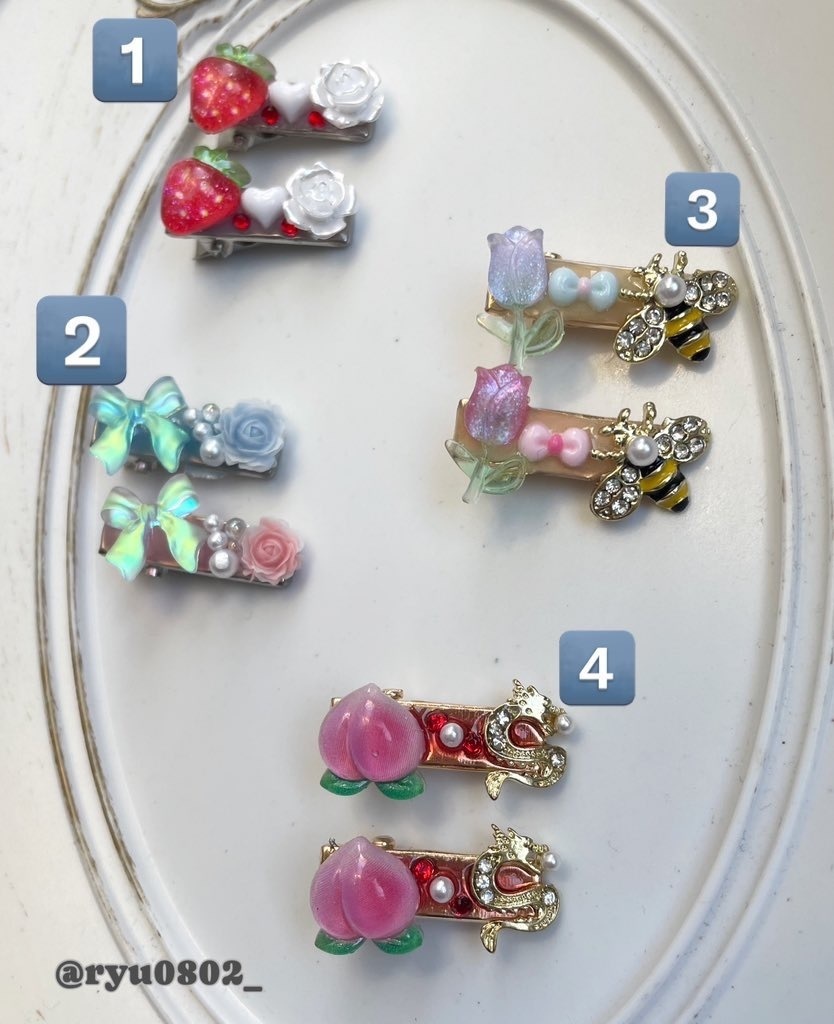ぬい用アクセ③bee✖︎tulip