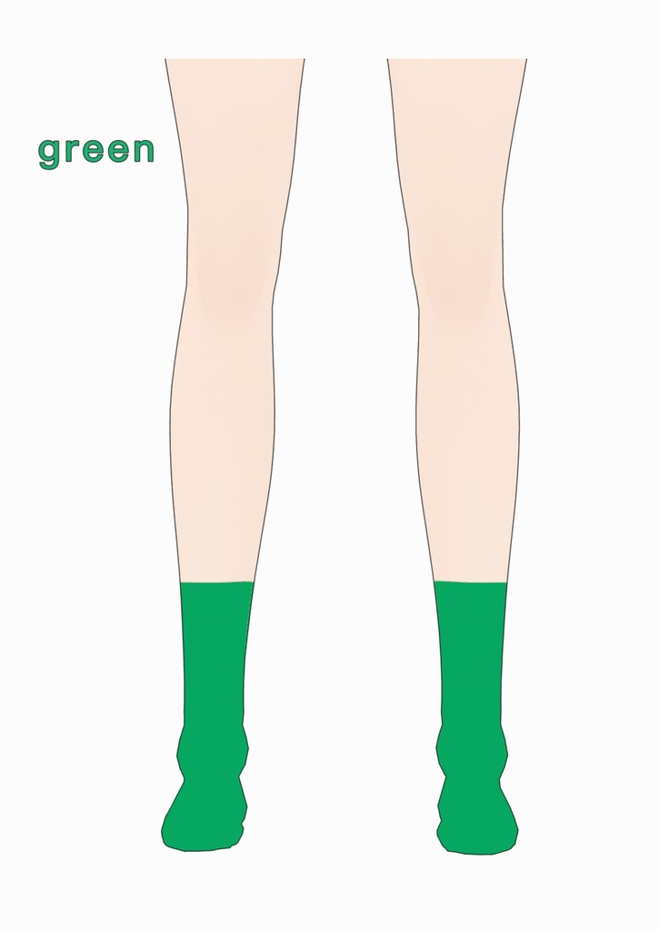 【VRoid】ソックス5色セット