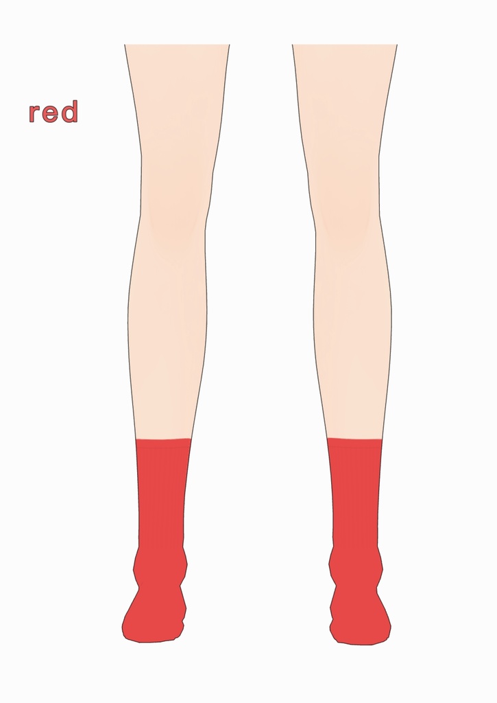 【VRoid】ソックス5色セット