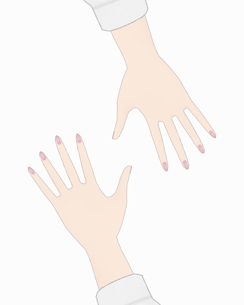 【VRoid】カラーネイル 2セット