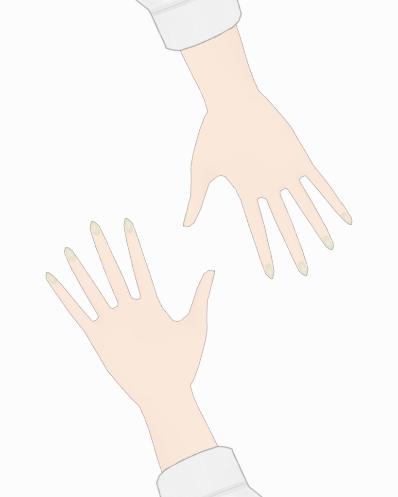 【VRoid】カラーネイル 2セット