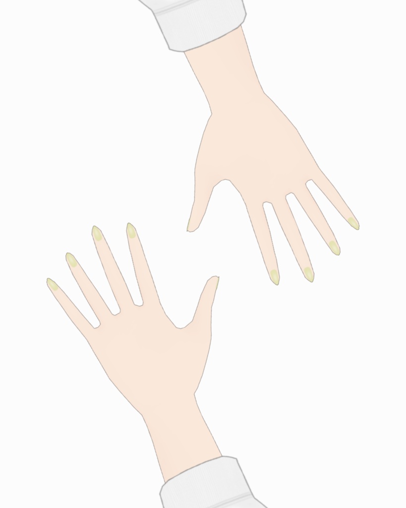 【VRoid】カラーネイル 2セット