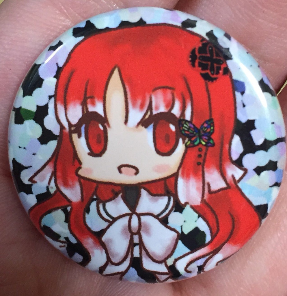 乙女ゲーヒロイン缶バッチ(4種)+オリジナル1種類