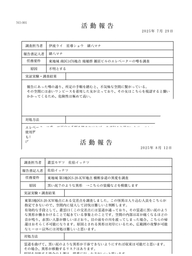 ヒーローたちの怪異調査ファイル