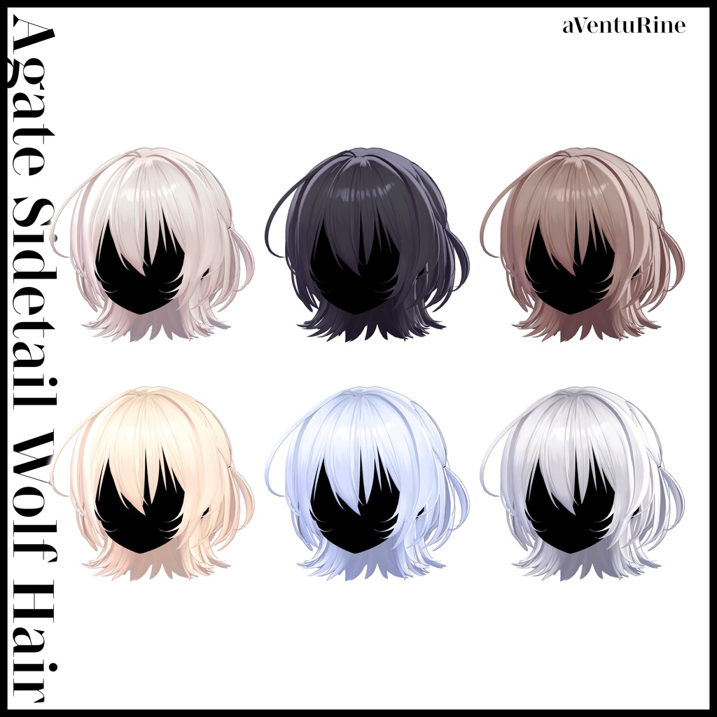 🎉Release Sale🎉Agate Sidetail Wolf Hair