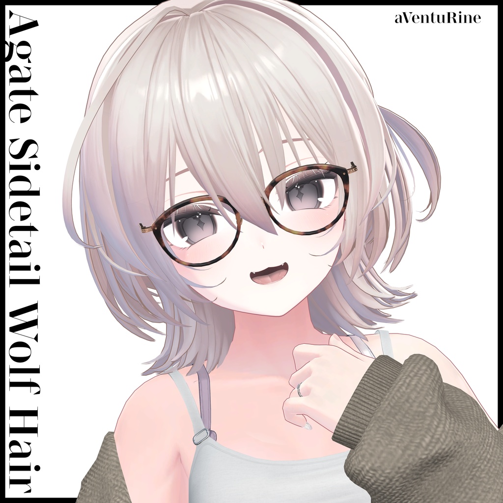 🎉Release Sale🎉Agate Sidetail Wolf Hair