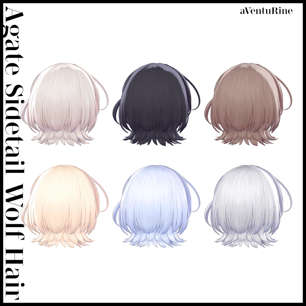 🎉Release Sale🎉Agate Sidetail Wolf Hair