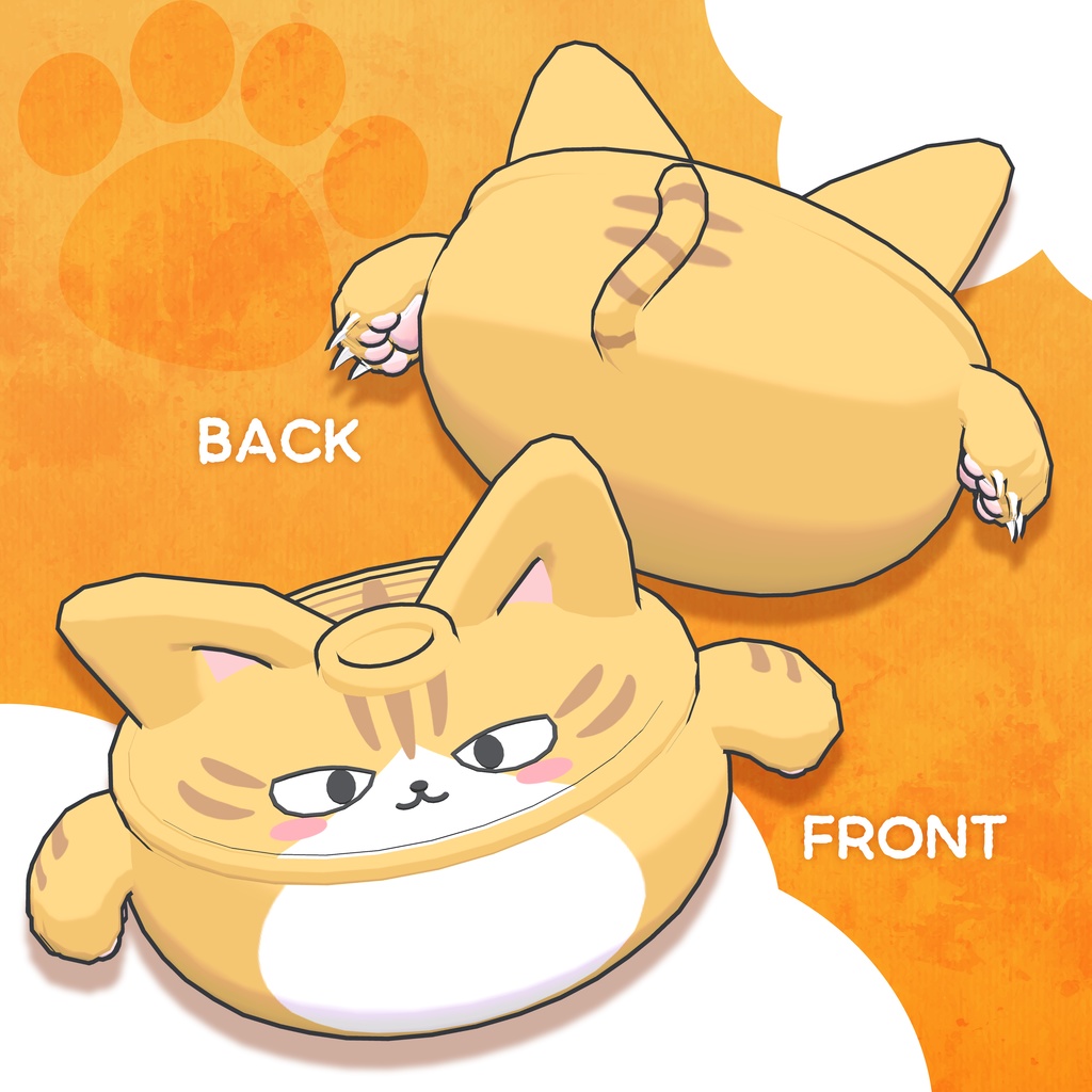 【オリジナル3Dモデル】ねこなべ -Nekonabe- #ねこなべ3D