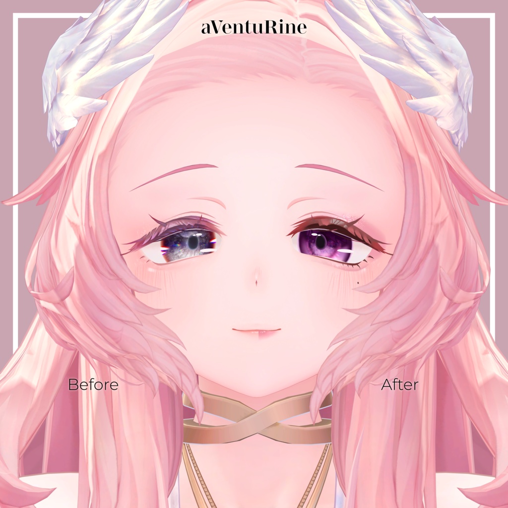 【リルモワさん -Liloumois-専用】Pink Makeup & Eye Texture