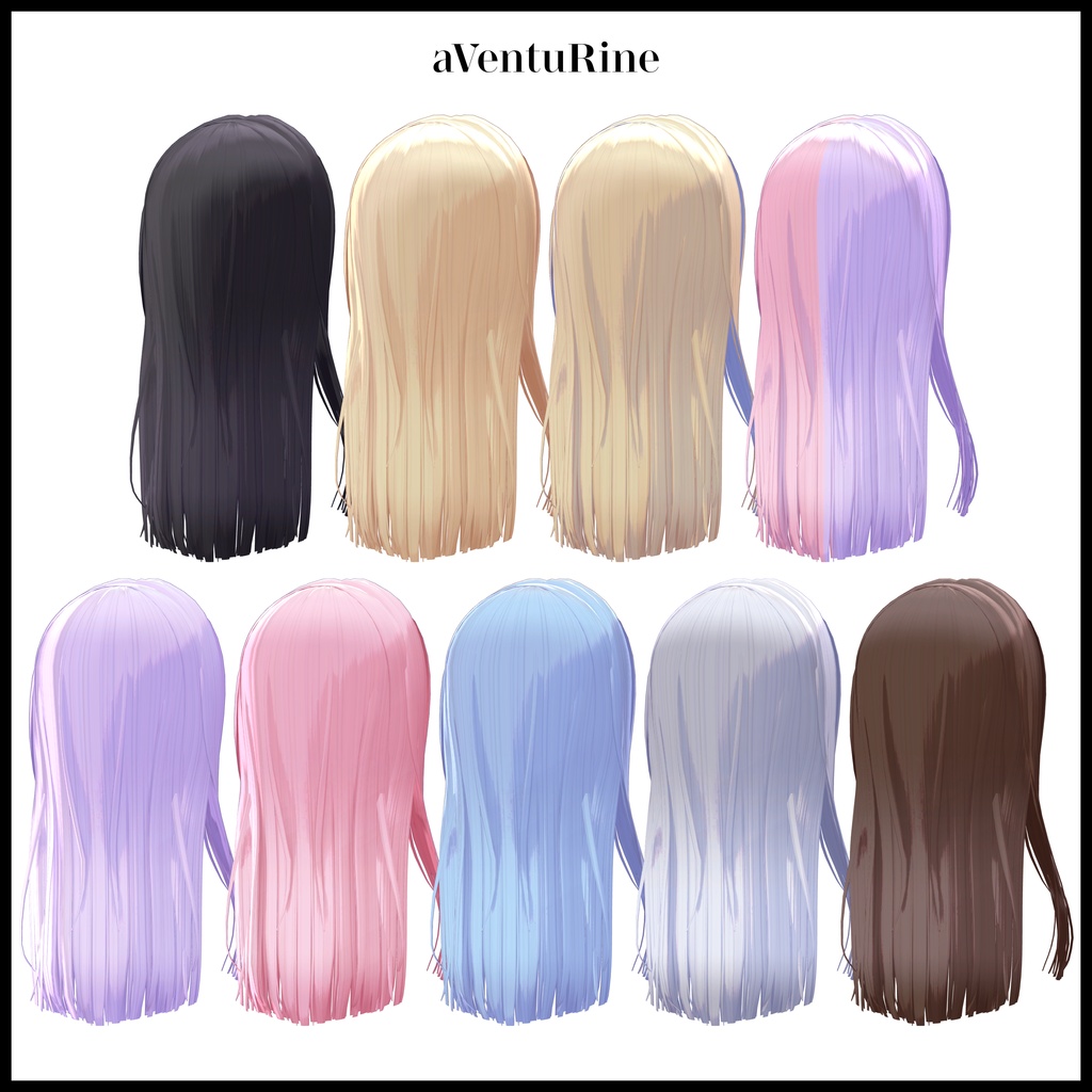 【SALE】Spinel Long Straight Hair【愛莉対応】