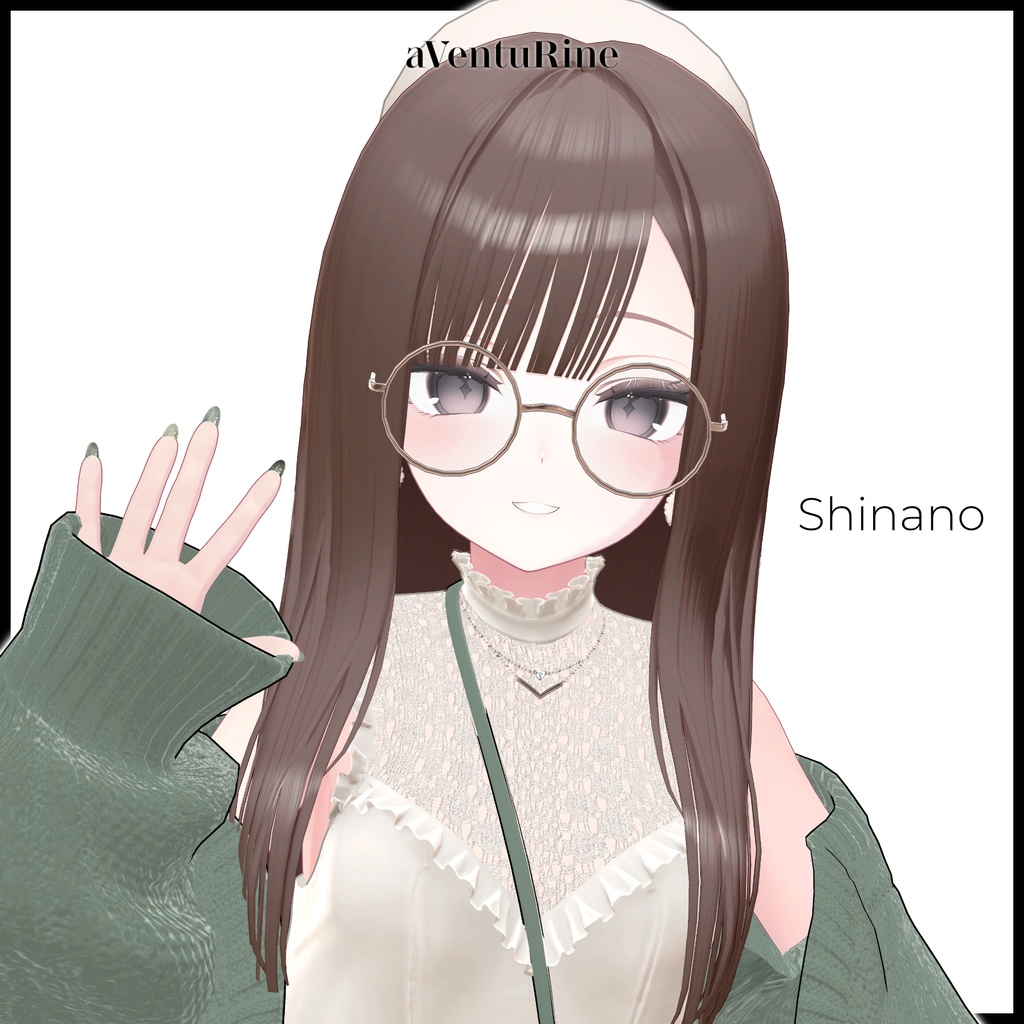 Spinel Long Straight Hair【愛莉・しなの対応】