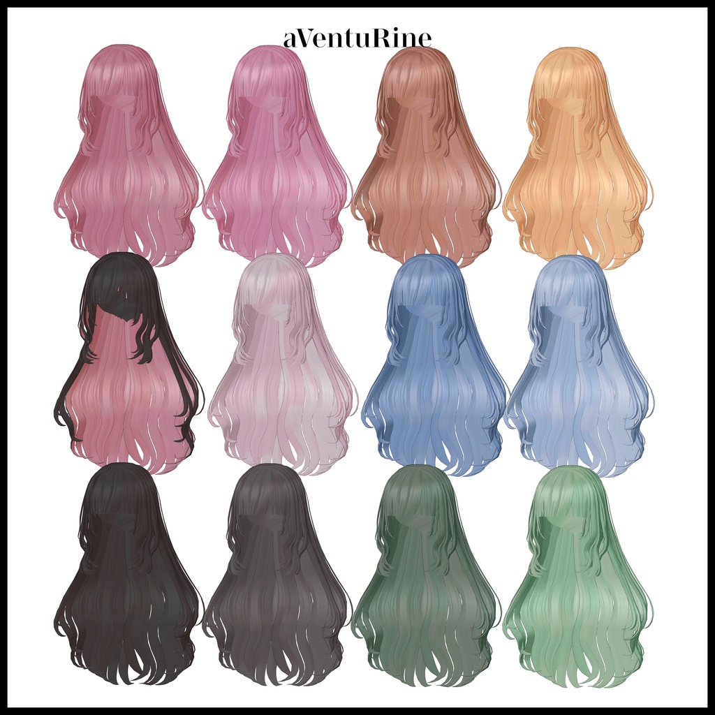【3日間限定発売記念セール🎉】Milky Opal Hair【7アバター対応】