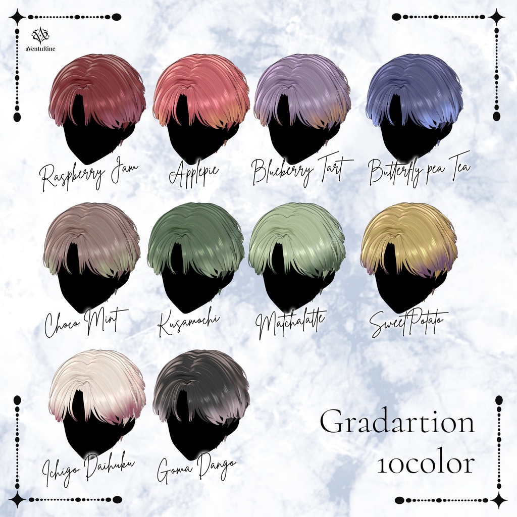 🎉3日間限定セール🎉Quartz Centerpart Hair【9アバター対応】