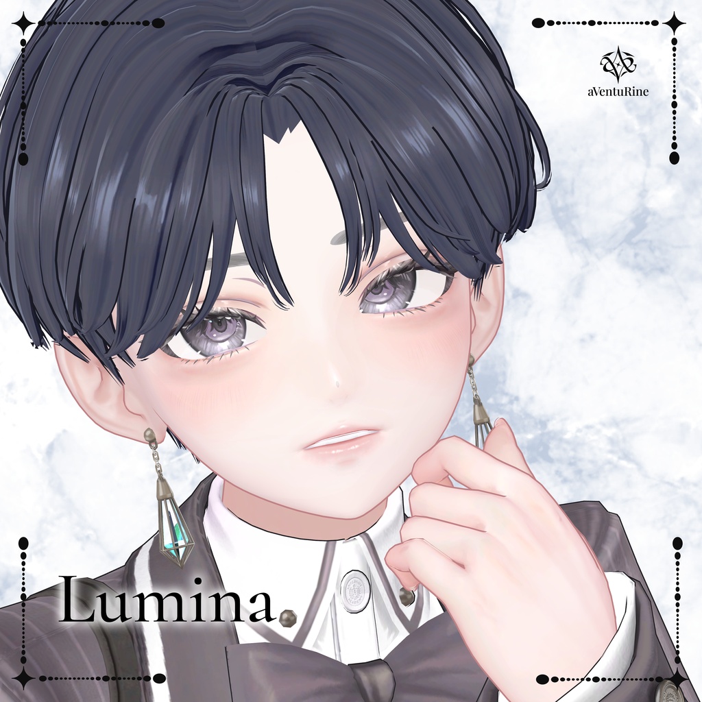 【5アバター追加対応🎉】Quartz Centerpart Hair【14アバター対応】#aVentuRine_jp