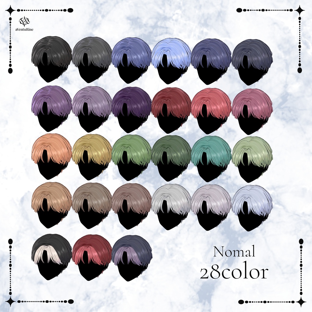 🎉3日間限定セール🎉Quartz Centerpart Hair【9アバター対応】