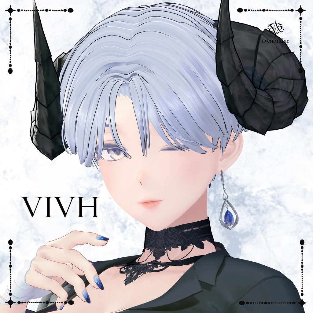 【5アバター追加対応🎉】Quartz Centerpart Hair【14アバター対応】#aVentuRine_jp
