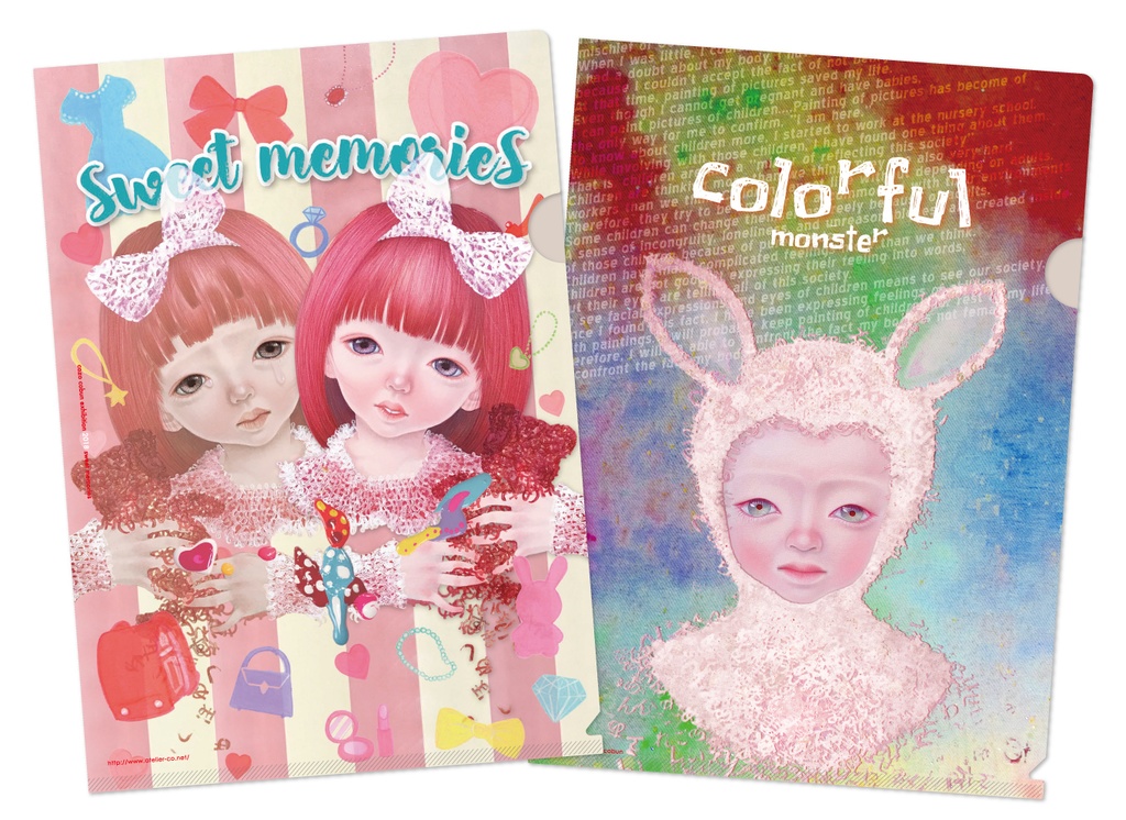 cocoartオリジナルクリアファイル2枚セット（colorfulmonstar&sweet memories）