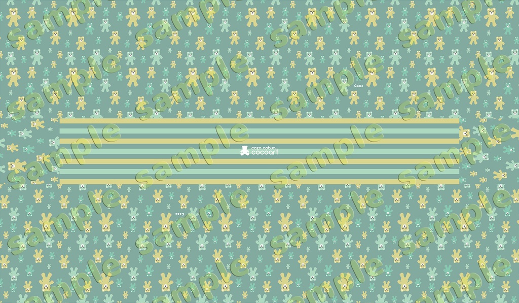 【cocokuma pattern】ペンケース