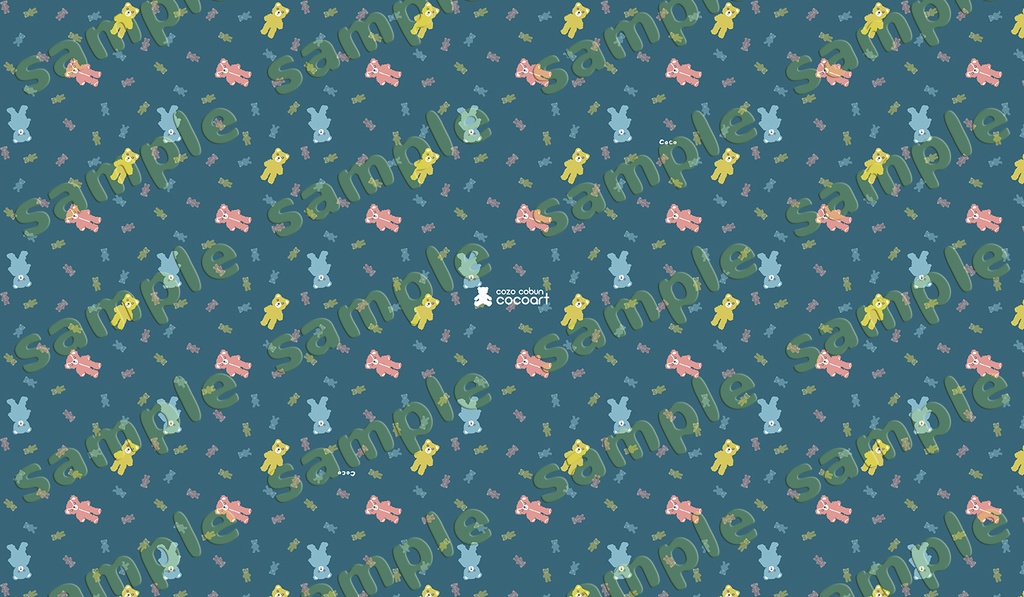 【cocokuma pattern】ペンケース