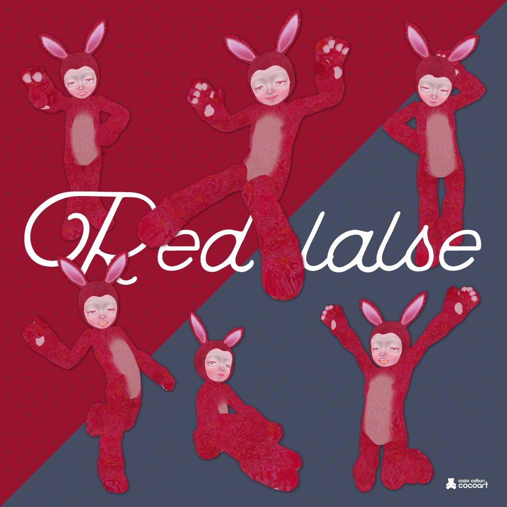 [Red false（レッドフォルス）]　FBX・VRM形式アバター - cocoart products - 2/7