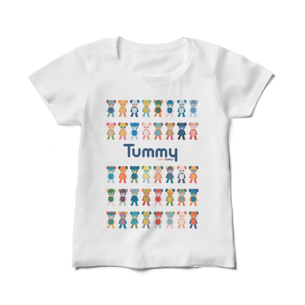 「Tummy」T-シャツ(ホワイト)woman