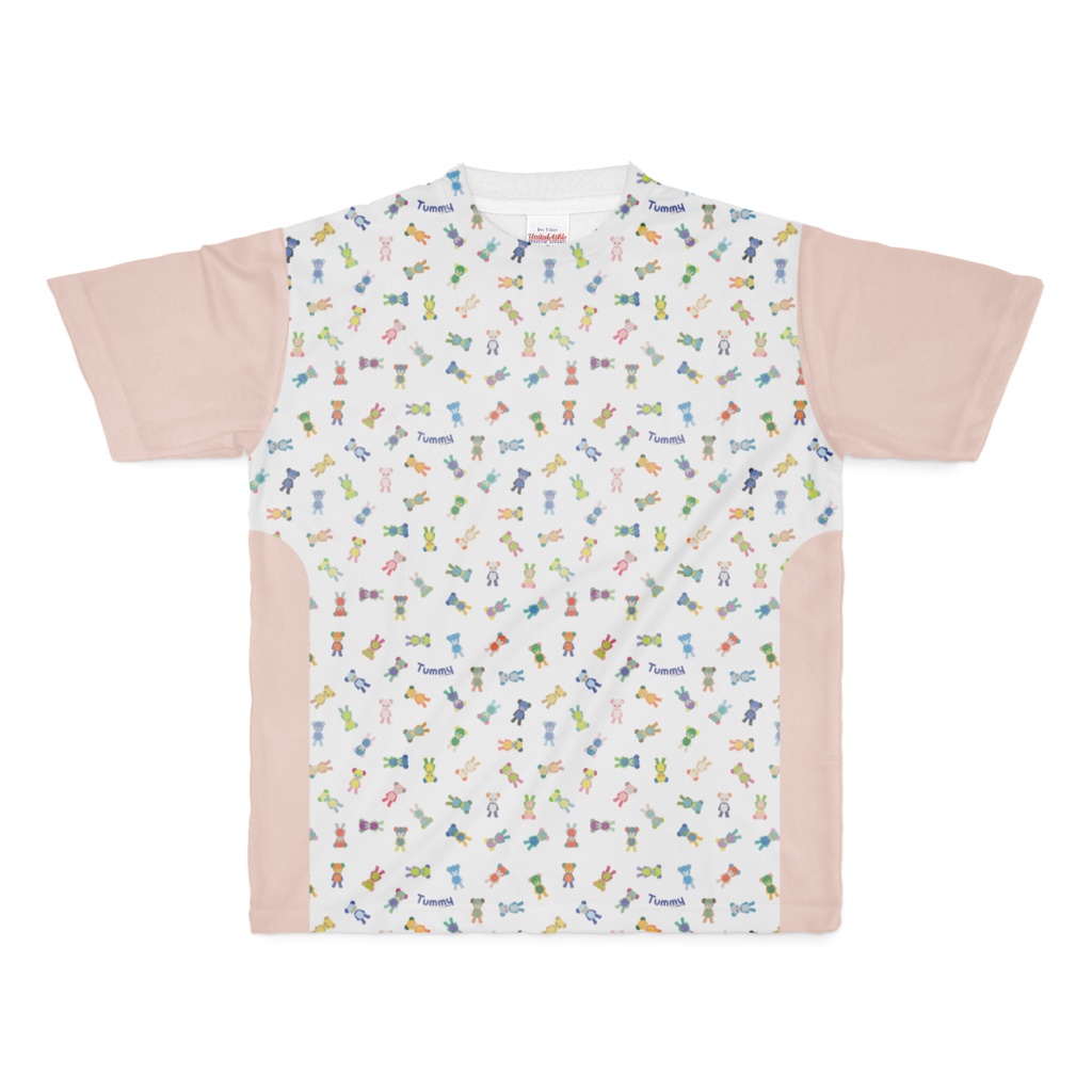 「Tummy」T-シャツ(フルグラフィック)unisex