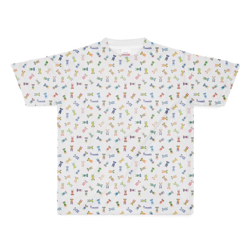 「Tummy」T-シャツ(フルグラフィック)unisex