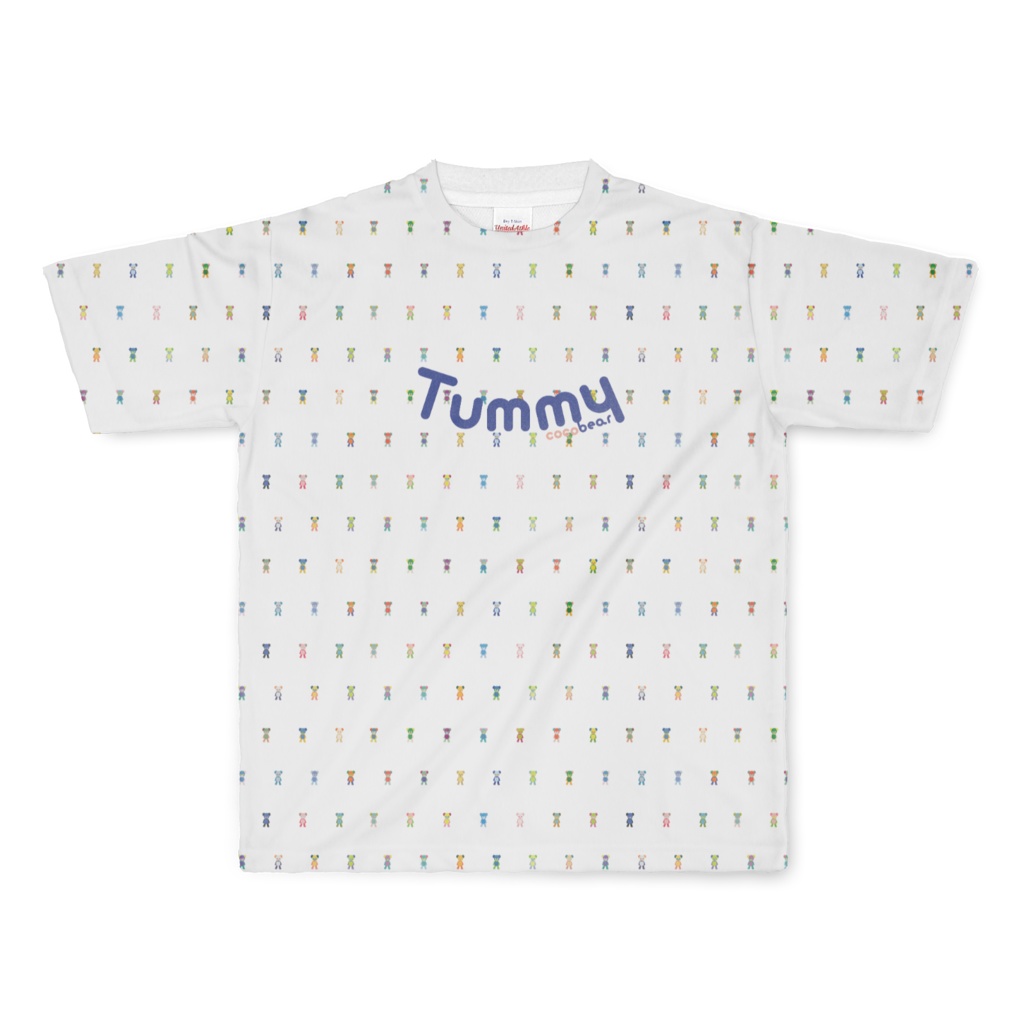 「Tummy」T-シャツ(フルグラフィック)unisex