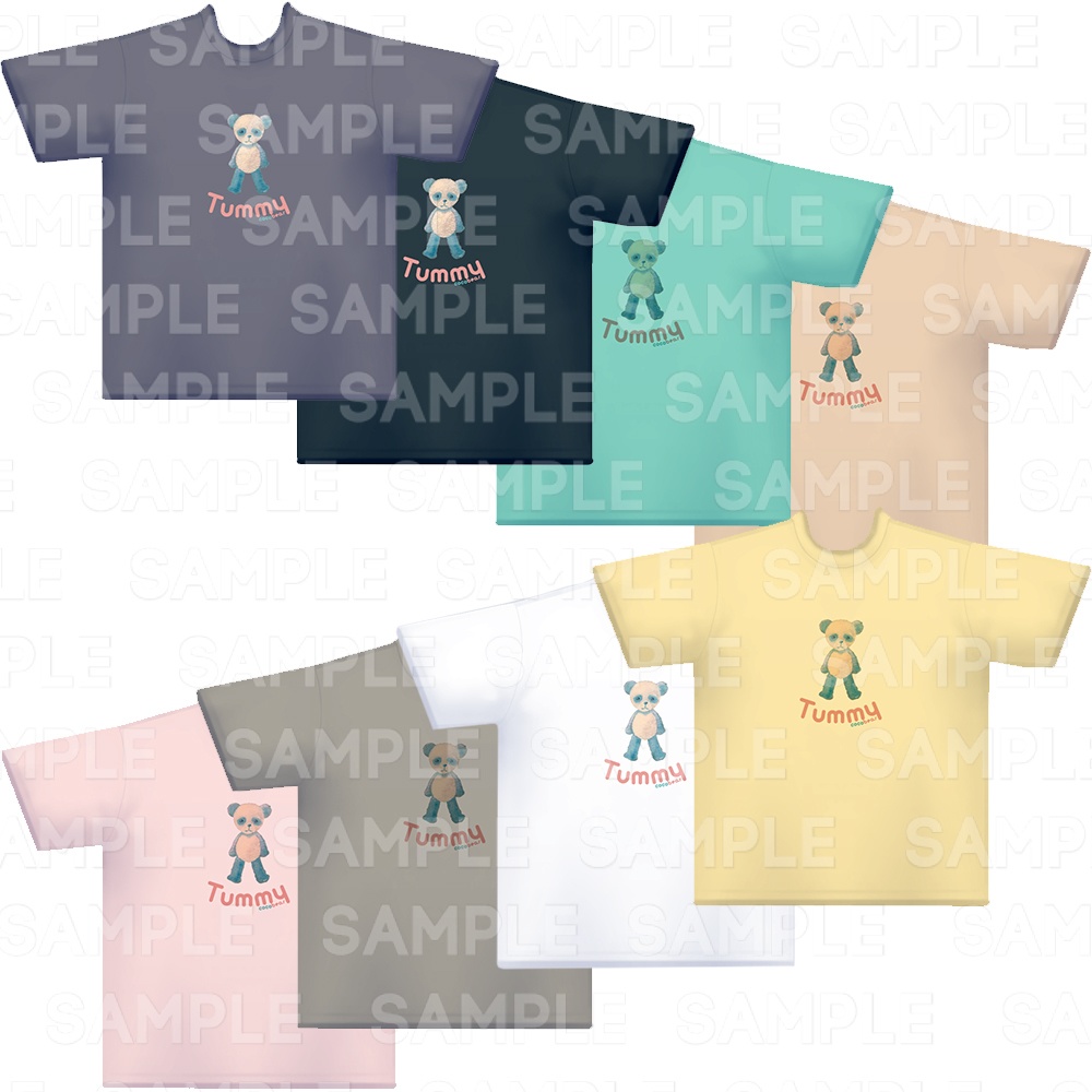 【#VRoid】Tシャツ cocoartオリジナル(Tummyシリーズ)Blue