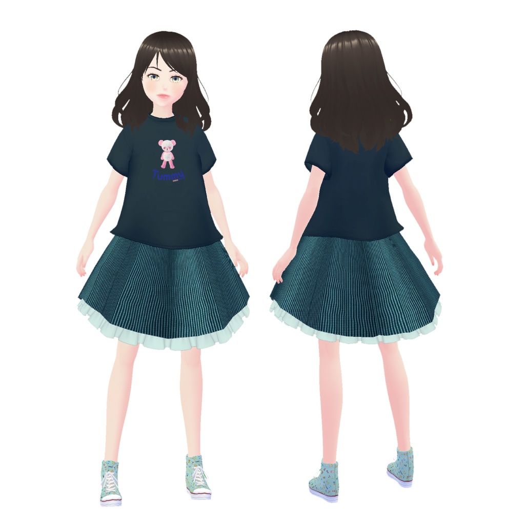 【#VRoid】Tシャツ cocoartオリジナル(Tummyシリーズ)Pink