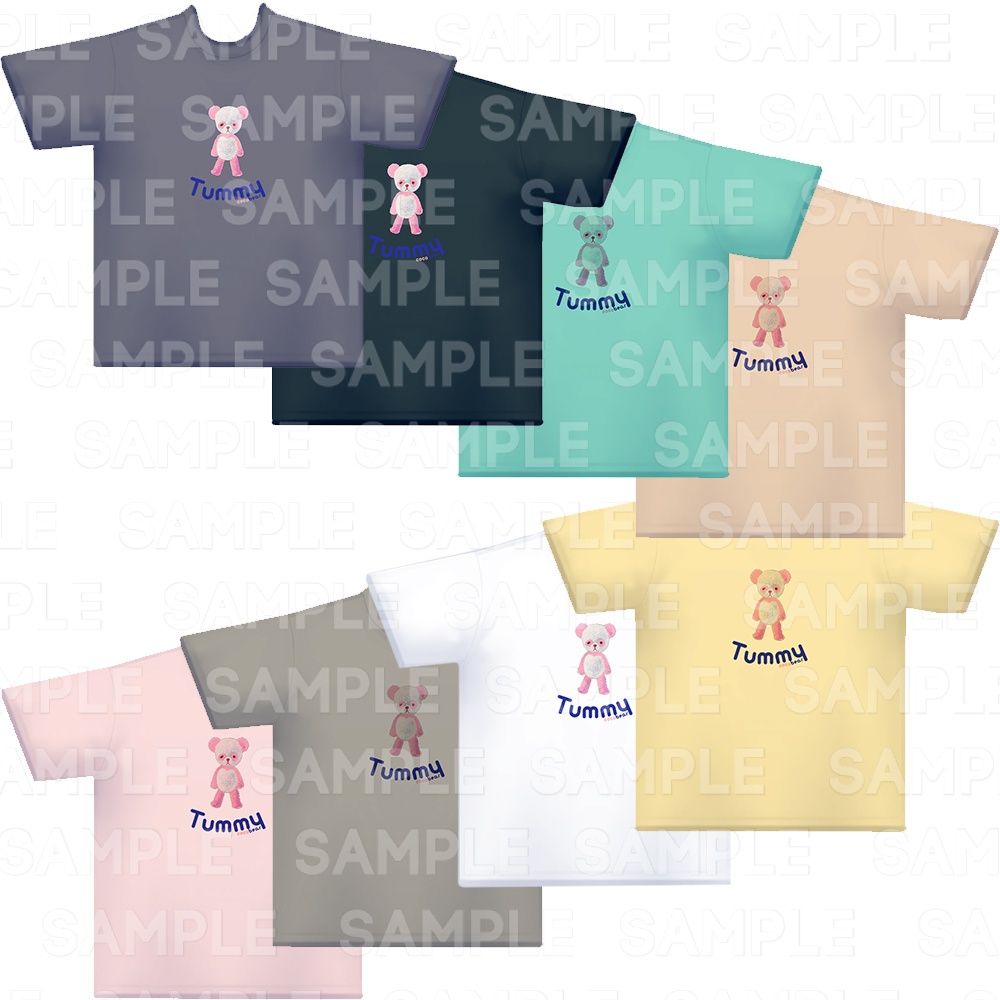 【#VRoid】Tシャツ cocoartオリジナル(Tummyシリーズ)Pink