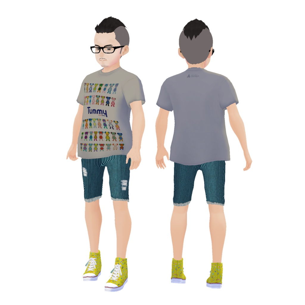【#VRoid】Tシャツ cocoartオリジナル(Tummyシリーズ)Line